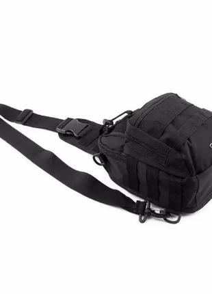 Рюкзак сумка тактическая b14 oxford 600d, черный + подарок мультитул3 фото