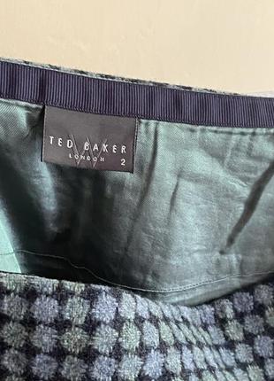 Мини-юбка ted baker синяя под твид 2