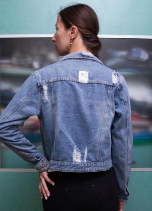 Джинсовка джинсовка, джинсовая курточка с рваностями8 фото
