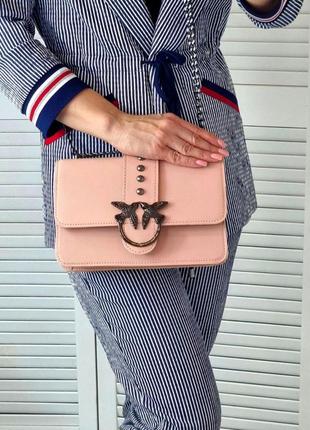 Женский стильный клатч, качественная модная сумочка на 2 отдела пудра4 фото