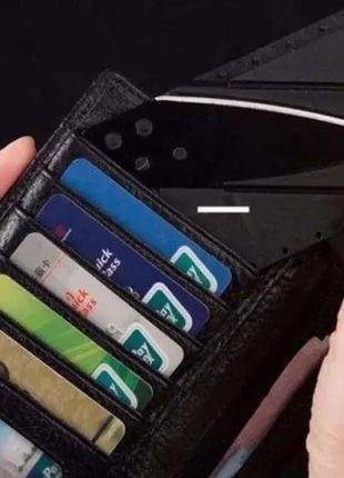 Карманный нож cardsharp "нож кредитка - визитка" - черный: компактный и удобный инструмент4 фото