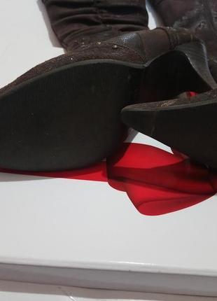 Шкіряні чоботи на хутряній підкладці.keill fengni3 фото