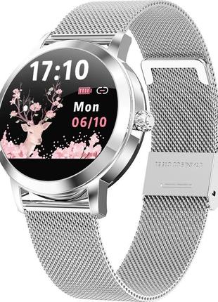 Розумний годинник linwear lw10 metal з пульсометром і моніторингом сну (сріблястий)3 фото