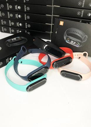 Фитнес браслет fitpro smart band m6 (смарт часы, пульсоксиметр, пульс). gn-682 цвет: черный4 фото