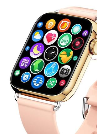 Женские наручные умные часы smart watch lemfo qy03 с пульсоксиметром (розовый)4 фото
