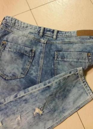 Стильные джинсы boyfriend  16 размера5 фото