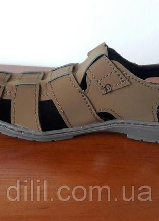 Мужские сандалии летние коричневые ( код 230 коричневые )3 фото