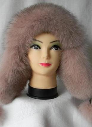 Женская зимняя меховая шапка (код 91912)