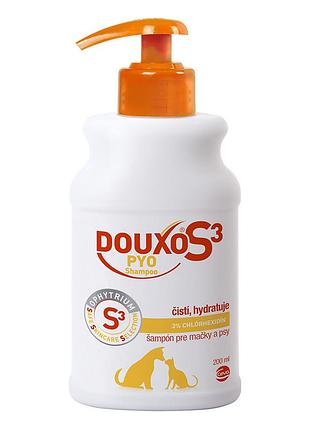 Ceva douxo s3 pio – лікувальний шампунь дуксо s3 піо для очищення та зволоження шкіри собак і котів, 200 мл