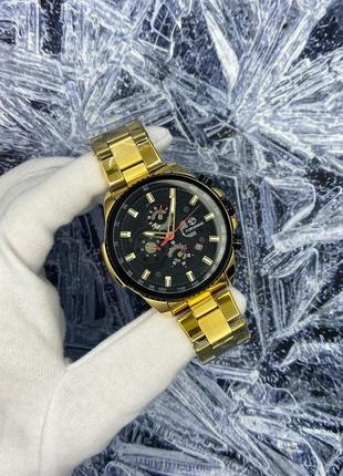 Мужские наручные механические часы с автоподзаводом forsining 6909 gold-black10 фото