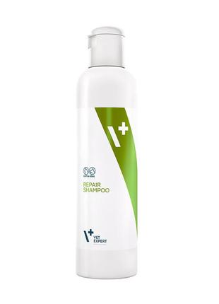 Vet expert repair shampoo відновлювальний шампунь для котів і собак, 250 мл