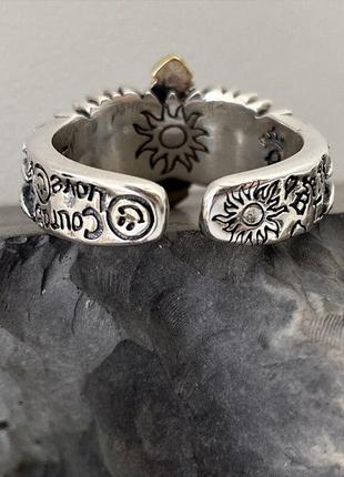 Мужское кольцо, винтажное кольцо с защитным крестом оберегом для мужчин и древний текст размер регулируемый6 фото