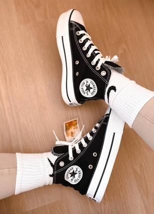 Высокие кеды converse на платформе 36, 37, 38, 39, 408 фото