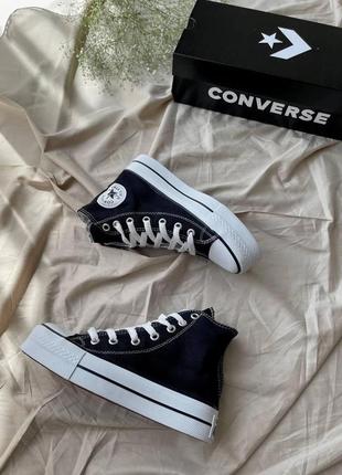 Високі кеди converse на платформі 36, 37, 38, 39, 409 фото