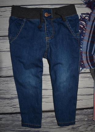 1 - 2 года 92 см фирменные джинсы для моднявок узкачи утеплены х/б подкладкой зара zara5 фото