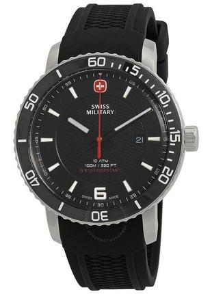 Мужские часы swiss military roadster quartz black dial