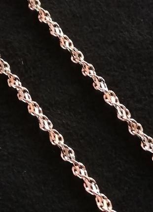 Золотая цепочка 45,5 см # цепочка из красного золота лот 52