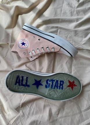 Кеды женские converse chuck taylor all star hi peach конверс2 фото