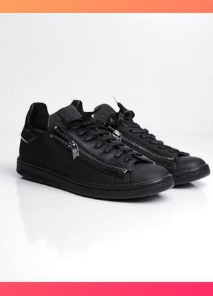 Мужские кроссовки  adidas y-3 stan smith zip black