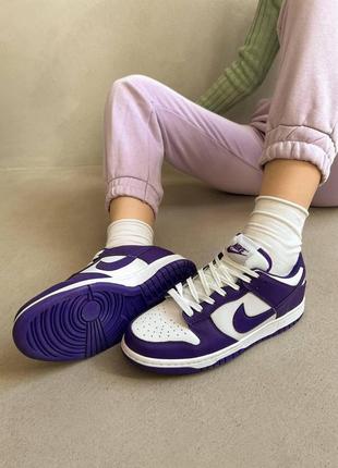 Женские кроссовки  nike dunk low purple