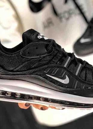 Мужские кроссовки  nike air max 98 black white