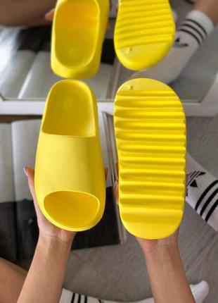 Шлепанцы женские   adidas yeezy slide yellow адидас изи слайды2 фото