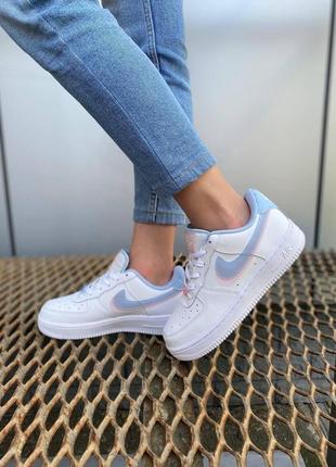 Женские кроссовки nike air force 1 pink8 фото