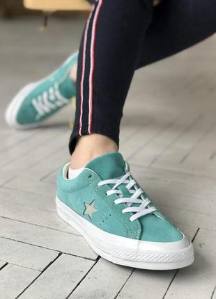 Кеды женские converse low mint конверс