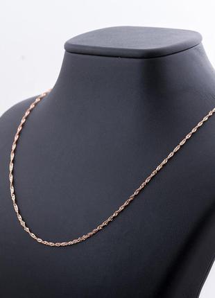 Золотая цепочка 45,5 см # цепочка из красного золота лот 52