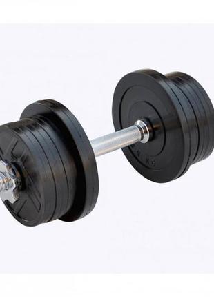 Гантель обрезиненная наборная 13 кг rn-sport