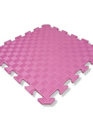 Дитячий килимок-пазл 500×500×12 мм рожевий1 фото