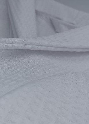 Вафельный халат luxyart кимоно размер (50-52) l 100% хлопок белый (ls-0402)5 фото