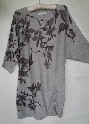 Милое приятное платье туника, удлиненная кофта, натуральный состав john roсha