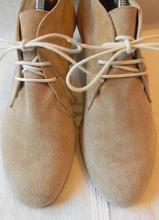 Замшевые ботинки ботильоны dave mayer р.38--стелька 25,5