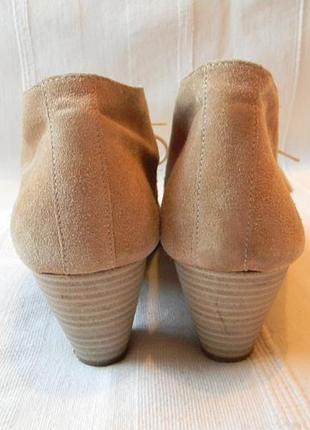 Замшевые ботинки ботильоны dave mayer р.38--стелька 25,5