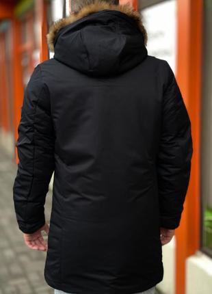 Куртка-парка мужская зимняя lia 48-56 размера арт.629, черный, xxl2 фото