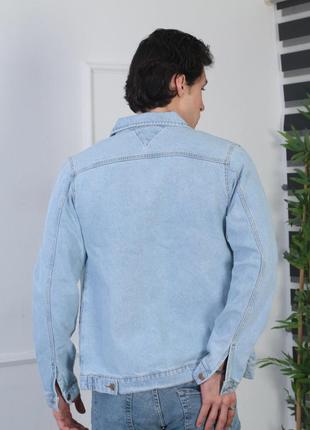 Куртка джинсовая мужская john lucca s-xxl арт.853, цвет темно-серый, международный размер s, размер мужской3 фото