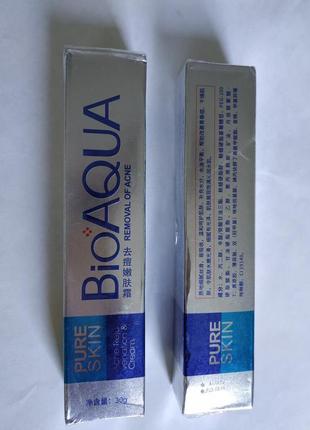 Крем для лица против акне / высыпания bioaqua pure skin3 фото