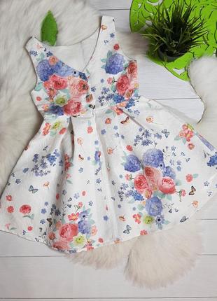 Невероятное цветочное платье в двух размерах5 фото