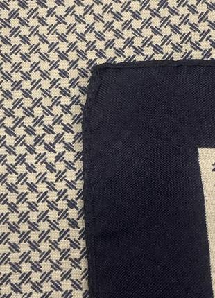 Шейный платок в синих тонах геометрический принт италия7 фото