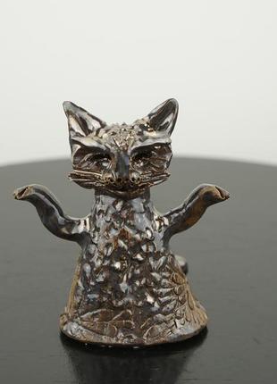 Статуэтка кошка подарок cat figurine авторская  коллекция котики1 фото