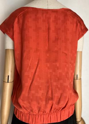 Шелк100%,красная блуза,люкс бренд er couture5 фото