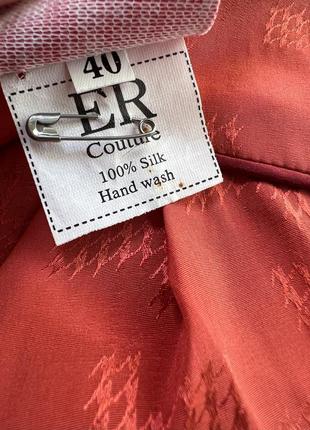 Шелк100%,красная блуза,люкс бренд er couture8 фото