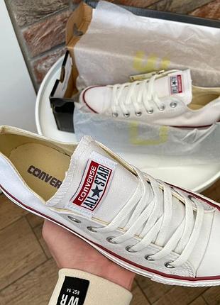 Мужские кеды converse white 6