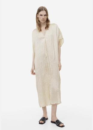 Длинное платье плиссе, платье h&m