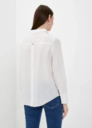 Белая новая вискозная блузка, р. м3 фото