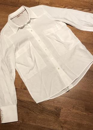 Белая новая вискозная блузка, р. м4 фото