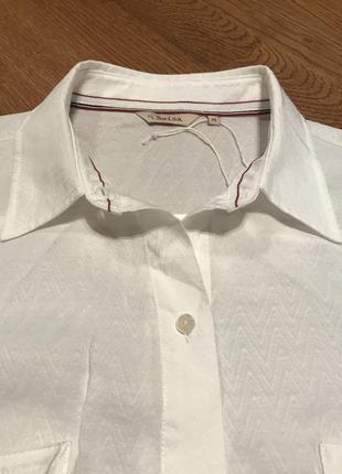 Белая новая вискозная блузка, р. м5 фото