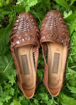 Женские летние кожаные босоножки сандали