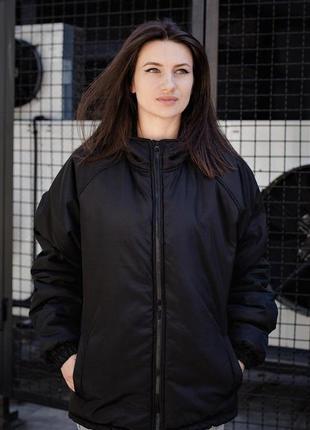 Зимняя куртка without mountain черная l женская2 фото